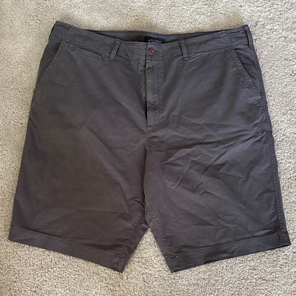 American Eagle Outfitters Dark Brown Flat Front Shorts